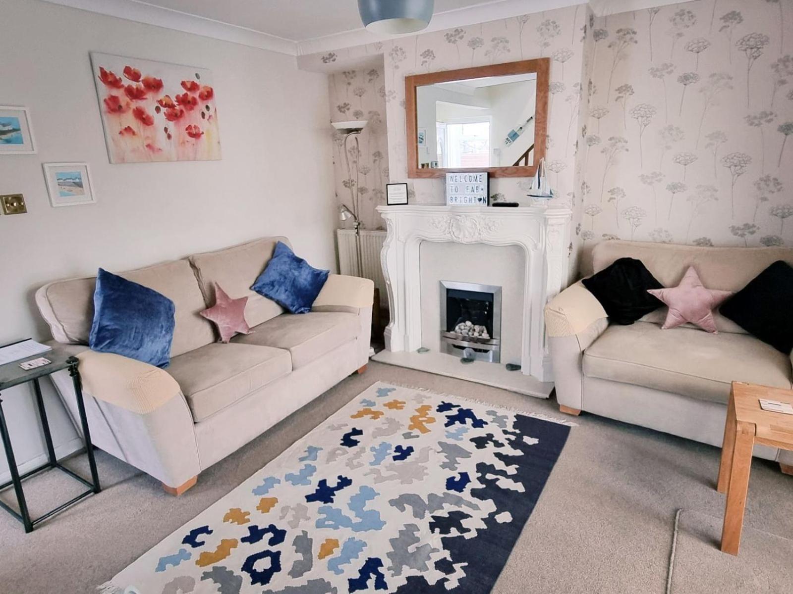 Sunny Queens Park Home - Garden & Private Parking Hove Esterno foto